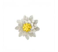 AMERRY White,Marguerite, 3.54",Ceramic Flower Wall Art, Artificial Flower Wall Sculpture，Handcrafted 3D Hanging Porcelain Flowers,3D Wall Hanging Decor,Porcelain Flower Wall Décor for Home