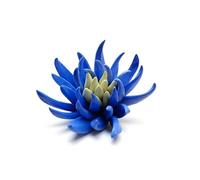 AMERRY Yimi Flower, 2.76" 3D Handmade Porcelain Flower Wall Art Decor, 3D Ceramic Flower Wall Decor, Home Office Decor, Unique Gift for Home Office Decor,Girls (Dark Blue)