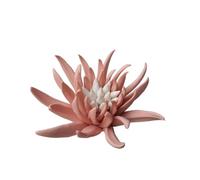 AMERRY Yimi flower, 4.72" 3D Handmade Porcelain Flower Wall Art Decor, 3D Ceramic Flower Wall Decor, Home Office Decor, Unique Gift for Home Office (Orange)
