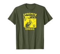Ames Bros Up The Creek T-Shirt, Men, Olive Green, Large