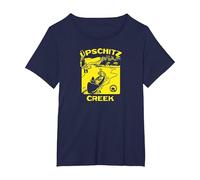 Ames Bros Up The Creek T-Shirt, Women's Plus, Navy Blue, 5X