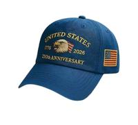 Amesor 250 Year American Anniversaries Hat,Adjustable Marine Corps 250th Commemorative Cap - Men Accessories - for Birthday Celebration Halloween Hiking Boating Fishing Camping