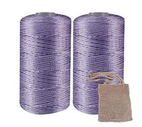 Amesor Art Yarn Cord,2 Beach Bag Yarn Crochet Raffia Yarn Straw Yarn Crochet Knit Yarn | Hats Bags Knitted Crochet Handmade Craft Knit Yarn Thread