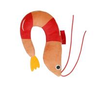 Amesor Catnip Cat Toys,Indoor Cat Catnip Toy Plush - Natural Scent Shrimp Shape Animals Playing Companion for Travel Bedroom Living Room Park Small Medium Large Breeds