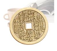 Amesor Coin Chinese | Good Luck Pendant - Portable Souvenir Collectible for Home Desk Decor, Health and Wealth Keepsake