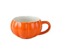 Amesor Cute Pumpkin Cup - Ceramic Coffee Milk Mug | Halloween Ceramic Pumpkin Fall Mugs | Drinking Supplies for Tea, Coffee, Milk, and Hot Drink | Fall Autumn Harvest Supply, for Halloween
