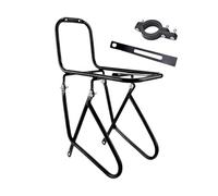 Amesor Cycle Cargo Front Rack,Cycle Cargo Luggage Picnic Carrier Rack - Riding Equipment Front Fork Holder Shelf with 15Kg Load Capacity for 33-42mm Fork Diameters