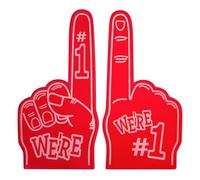 Amesor Foam Finger - Cheering Foam Finger | Giant Foam Fingers | Cartoon Giant Cheering No. 1 Foam Finger | Giant Foam Fingers Foam Hand For Sports Events Giant Eva, Cheer Foam Fingers, 23x46 CM