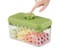 Amesor Freezer Ice Tray,Press Cocktail Ice Molds - Quick-Release Box Large Capacity Cube Tray for Dessert Snacks Wine Beverage Family Home Cold Drinks Fruits Baby Food Kitchen