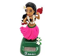 Amesor Girl Doll - Girl Dashboard Doll - Hawaiian Dashboard Girl- Solar Figures Solar Dancing Toy Dashboard Solar Powered Toys Girl Hawaii Car Decoration,4.33x2.75x1.96in