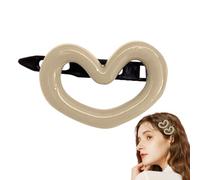 Amesor Heart Hair Clip - Morandi Cute Claw Hair Accessories for Bath,Non-Slip Cute Heart Shape Hair Clip, Vivid Appearance Christmas Accessories