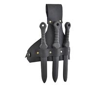 Amesor Leather Frog | Belt Holder Medieval PU Leather Daggers Frog - Vintage Leather Scabbard, Fantasy, Historical, Cosplay Accessories