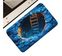 Amesor Optical Illusion Rug,Doormat Non-slip Aesthetic | 3D Illusion Rug | for Entrance Kitchen Bathroom Indoor Halloween Porch Decorations