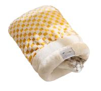 Amesor Pet Sleeping Bag - Warm Cat Bed - Winter Autumn Pet Cave Washable Cozy Thick for Small Animal Puppy Sleeping Indoor Apartment Travel Play