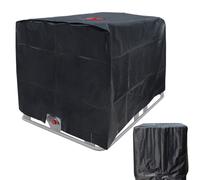 Amesor Rain Tank Cover | Rain Barrel Protective Cover - Waterproof Sun Protection 210D Oxford Cloth Shield for 1000L Tank Outdoor RV Camping Garden