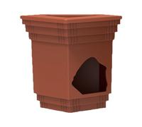 Amesor Reptile Cave - 2 in 1 Reptile Cave with Food Bowl Dish,Simulation Basking Area Landscape Aquarium Decor for Shrimp Crab Spiders Geckos Turtles Leopard