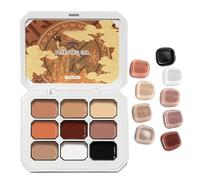 Amesor Solid Nail Gel,9 Colors Cream Nail Painting Kit | High-Shine Fade-Resistant Manicure Tool, Professional Beauty Supplies for Daily Work Wedding Travel