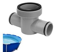 Amesor T Joint Pool Hose Connector,Pool Hose Connector Circulation Splitter - T Adapter Coupling Replacement Parts High-Strength Adapter for Drainage Maintenance Circulation
