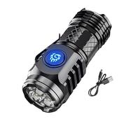Amesor Three-Eyed M-onster Flashlight - Super Power Flashlight | Rechargeable LED Flashlight High | Waterproof Pocket Flashlight | Portable Pocket Compact Torch for/Camping/Hunting