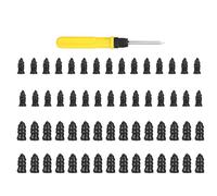 Amesor Tire Repair Rubber Screws - Tire Screw Plug Fast Tool with Screwdriver - Puncture Tool Plugs Studs for Car Tractor Sedan Truck Motorcycle Snowmobiles