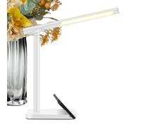 Amesor Touch Desk Lamp | Eye-Caring Desktop Light,Dimmable Continuous Lighting for Reading Desk Bedroom Bedside Working Writing School Office Studying Dressing Table Home
