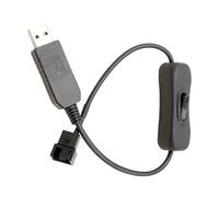 Amesor USB to Fan Adapter | 3-Pin/4-Pin USB Connector,Fan Wind Speed Regulator | for PC Computer Electronic Devices Cooling System Car Maintenance