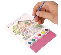 Amesor Watercolor Paint Book | Reusable Vertical Travel Watercolor Kit | Preschool Learning Activities, Portable Drawing Workbook for Travel Home Art Class