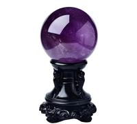 Amethyst Ball Ornaments, ore Crystal Seven-Star Array Home Porch Desk Decoration,50mm