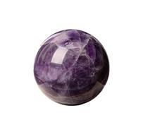 Amethyst Ball Sphere Polished Stone Orb for Divination Feng Shui Home Office Desk Decor,40mm