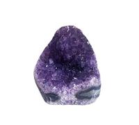 Amethyst cave Ornaments, Money Bag, Entrance Office Ornaments, Opening Gifts, Crystal cave raw Stone,Purple,150~200g