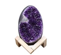 Amethyst Cluster Crystals Raw Geode, Crystal Rock Quartz for,Home Decor, Purple Decoration,with Stand,710~800g