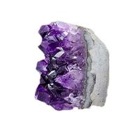 Amethyst Cluster, Stone Uruguayan Purple Crystals Geode Feng Shui Crystal Home Office Decoration,200~250g Gemstone Stone