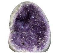 Amethyst Crystal|Amethyst Crystal Rock, 300-400g Natural Geode, Positive Energy Crystals and Spiritual Stones for Car Office Home Decoration