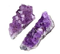 Amethyst Crystal, Amethyst Geode Druzy Crystal Cluster for Witchcraft and Home Decor 80g(250g)