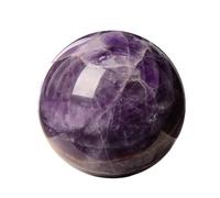 Amethyst Crystal Ball Rock Crystal Quartz Gemstone Sphere Ball Dream Purple Stone Ball for Home Decoration Souvenirs Gift,1.4"(3.5cm)