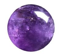 Amethyst Crystal Ball with Stand Sphere Balls for Witchcraft and Decorative, ball-50mm
