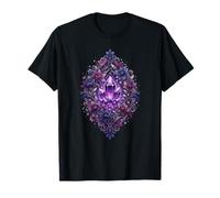 Amethyst Crystal Bouquet Mystic Witchy Floral T-Shirt