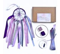 Amethyst Crystal DIY Dream Catcher Kit | Craft Your Own Witchy Décor with Gemstone Healing Energy | Fully Instructed Luxury Crystal Dreamcatcher With Amethyst Pendant | Ideal Witchy Gifts For Women
