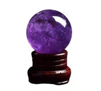 Amethyst Crystal, Gemstone Ball, Crystals and Gemstones, Rock, Gem Sphere, Wiccan Altar Table, Witchy Office Decor, Spiritual,60mm
