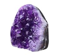 Amethyst Crystal Geode Cluster Raw Purple Gemstones Irregular Quartz for Decor,700~800g Gemstone Stone