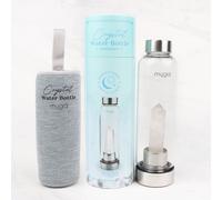 Amethyst Crystal Glass Water Bottle Myga Clear 500ml