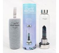Amethyst Crystal Glass Water Bottle Myga Multi 500ml