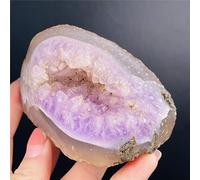 Amethyst Crystal, Natural Amethyst Rough Crystals in Agate Cave Home Decoration Stone Multicolor(Deep Blue)