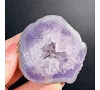 Amethyst Crystal, Natural Amethyst Rough Crystals in Agate Cave Home Decoration Stone Multicolor(Plum)