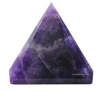 Amethyst Crystal Pyramid 2 Inch - Premium Crystal Gifts for Healing Crystals Enthusiasts - Meditation, Energy Balancing, and Spiritual Decorative Display Christmas Stocking Gifts.