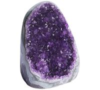 Amethyst Crystal Rock, 100-300g Natural Amethyst Geode, Positive Energy Crystals and Stones for Car Office Home Decoration, Winter Decor