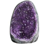 Amethyst Crystal Rock, 100-300g Natural Amethyst Geode, Positive Energy Crystals and Stones for Car Office Home Decoration, Xmas Decors