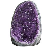 Amethyst Crystal Rock, 100-300g Natural Amethyst Geode, Positive Energy Crystals and Stones for Car Office Home Decoration, Décoration intérieure