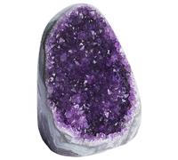 Amethyst Crystal Rock 100-300g Natural Amethyst Geode Positive Energy Crystals and Stones for Car Office Home Decoration Crystal Geode Stones