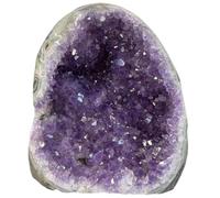 Amethyst Crystal Rock, 300-400g Natural Amethyst Geode, Positive Energy Crystals and Spiritual Stones for Car Office Home Decoration Stone Crystal Rock Geode